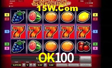 Tela de boas-vindas e lobby de jogos do aplicativo OK100